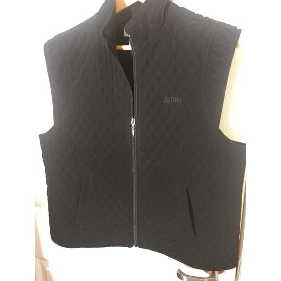 Sport Haley Women's Black Quilted Vest with zipper and pockets Size Large - Picture 5 of 10